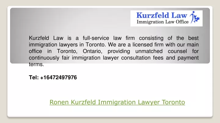 kurzfeld law is a full service law firm