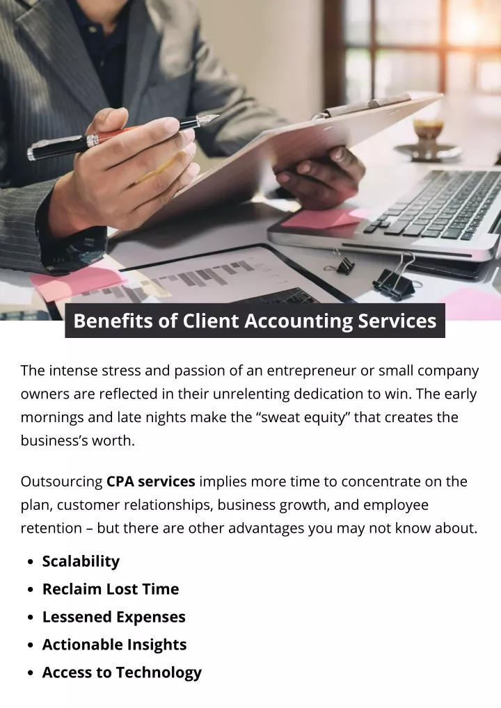 benefits of client accounting services