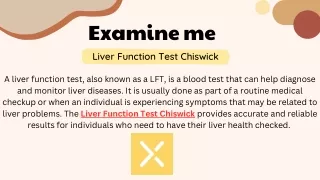Liver Function Test Chiswick
