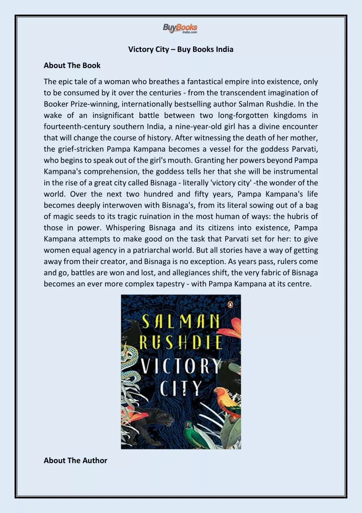 victory city buy books india