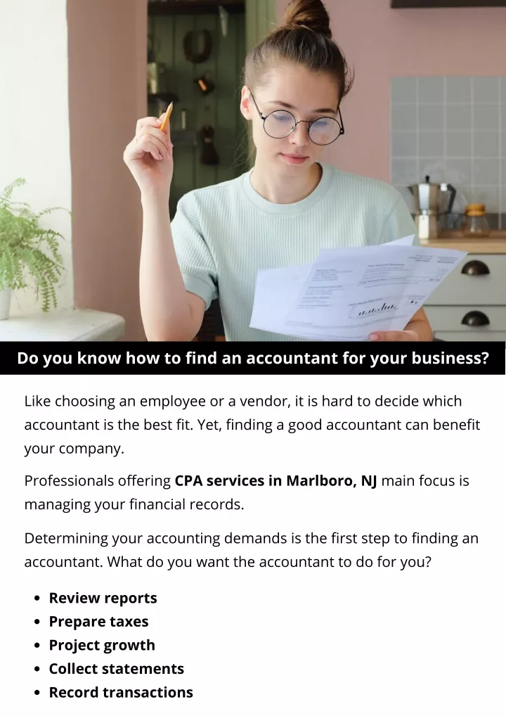 do you know how to find an accountant for your