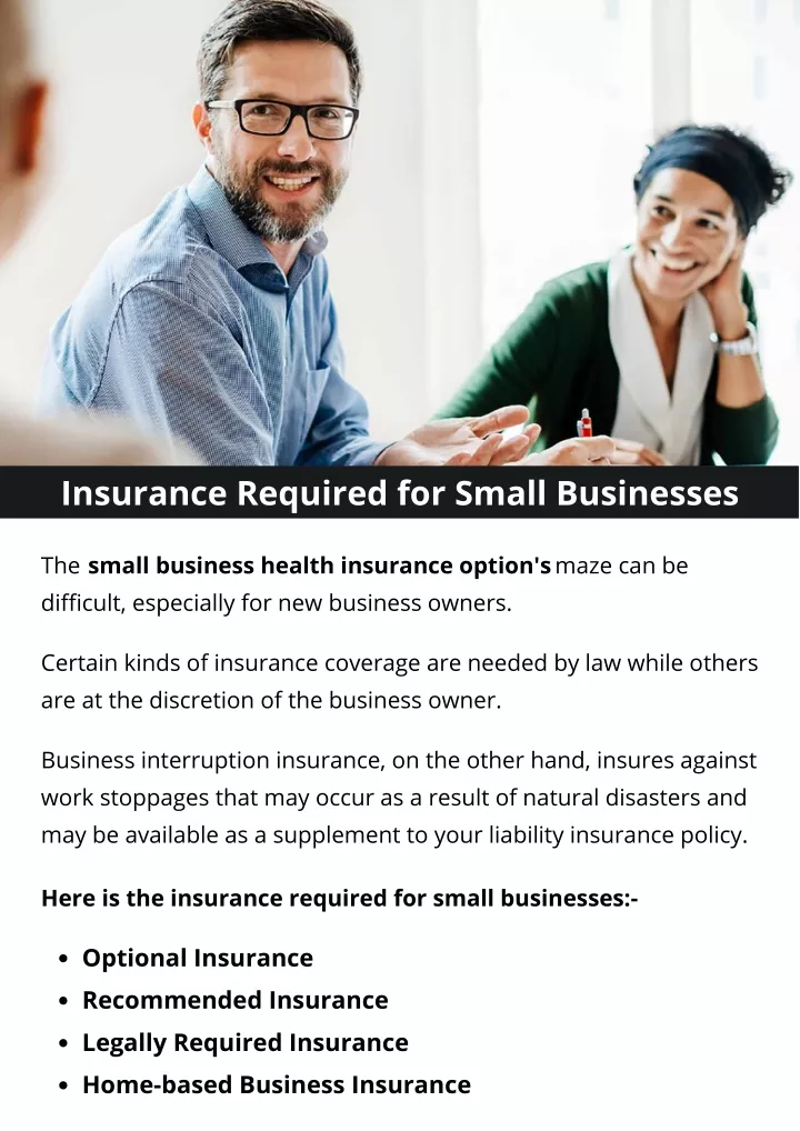 insurance required for small businesses