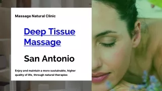 Alleviate Chronic Pain with Deep Tissue Massage in San Antonio