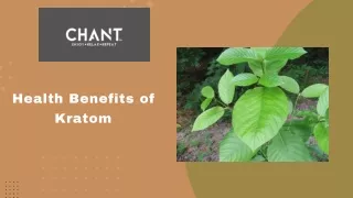 Health Benefits of Kratom