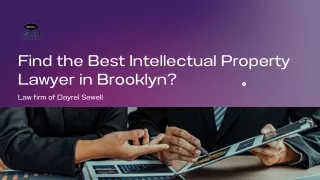 Find the Best Intellectual Property Lawyer in Brooklyn