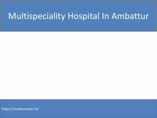 multispeciality hospital in ambattur