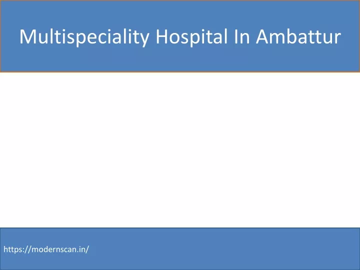 multispeciality hospital in ambattur