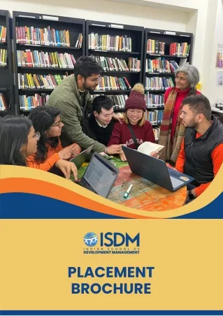 ISDM Admission Placement Brochure - PGP- DM
