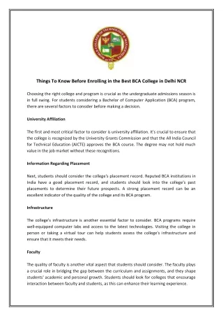 things to know before enrolling in the best