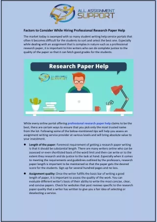 factors to consider while hiring professional