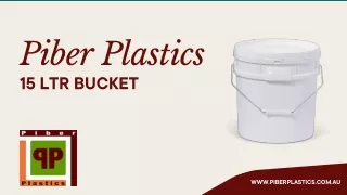 Get the Perfect Storage Solution with Piber Plastic's 15 Ltr Bucket