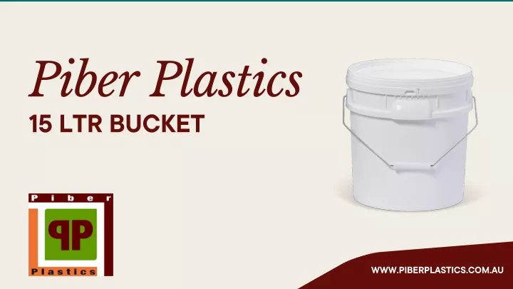 piber plastics 15 ltr bucket