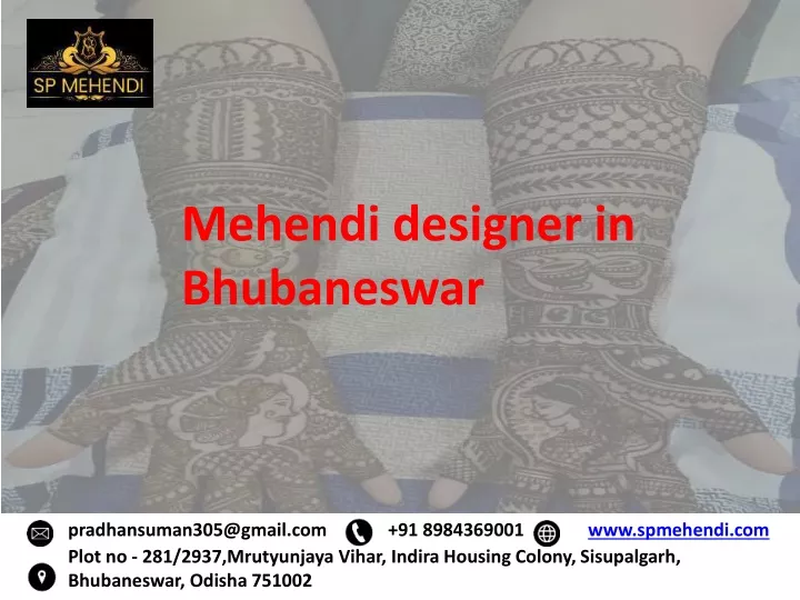 mehendi designer in bhubaneswar