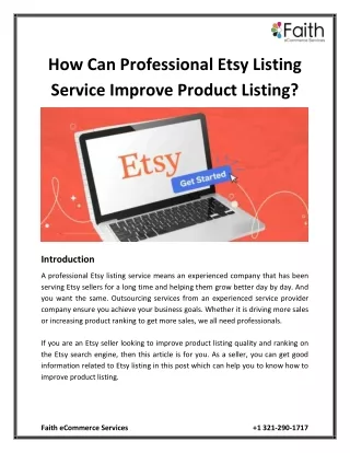 how can professional etsy listing service improve