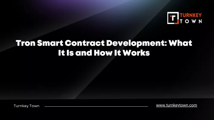 tron smart contract development what