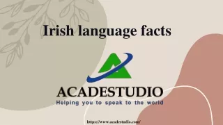 irish language facts