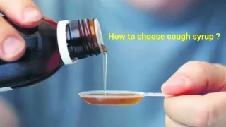how to choose cough syrup