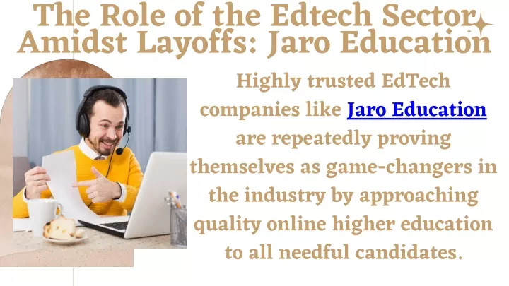 the role of the edtech sector amidst layoffs jaro