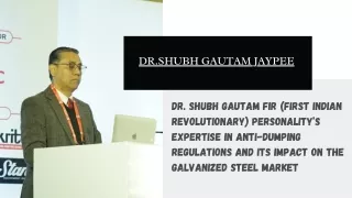 Dr. Shubh Gautam FIR (First Indian Revolutionary) Personality’s Expertise