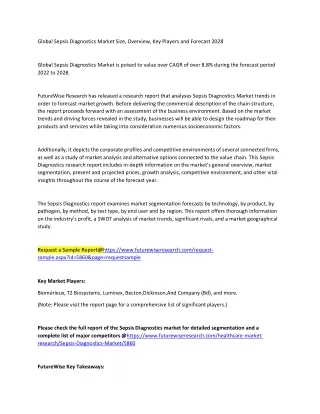 global sepsis diagnostics market size overview