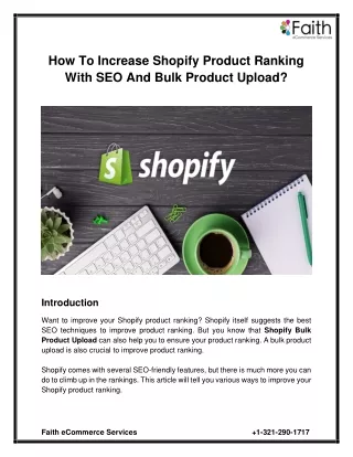 how to increase shopify product ranking with