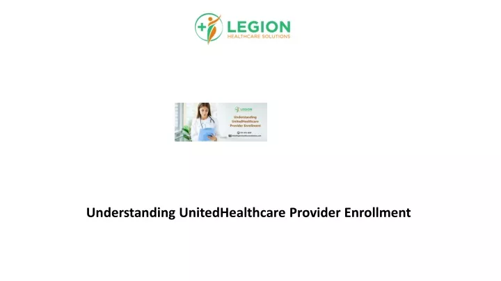 understanding unitedhealthcare provider enrollment