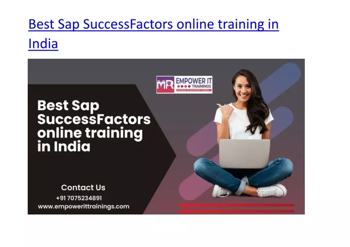 best sap successfactors online training in india