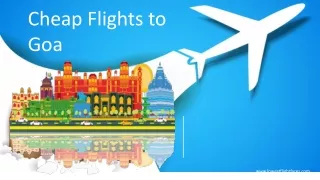 Cheap Flights to Goa