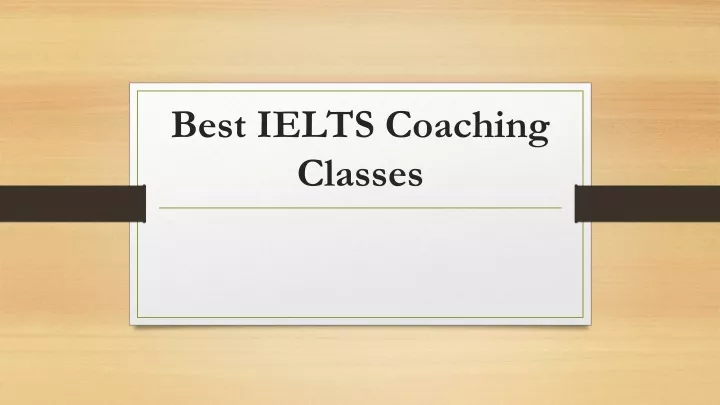 best ielts coaching classes