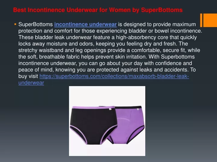 best incontinence underwear for women