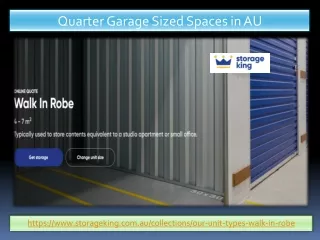 quarter garage sized spaces in au