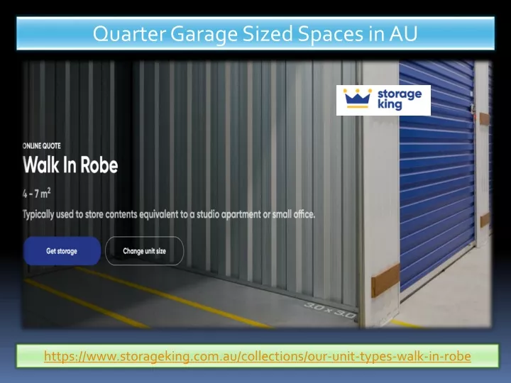 quarter garage sized spaces in au