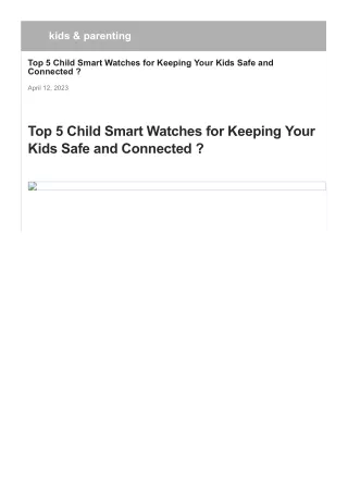 top-5-child-smart-watches-for-keeping