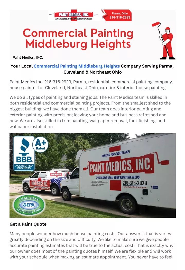 commercial painting middleburg heights