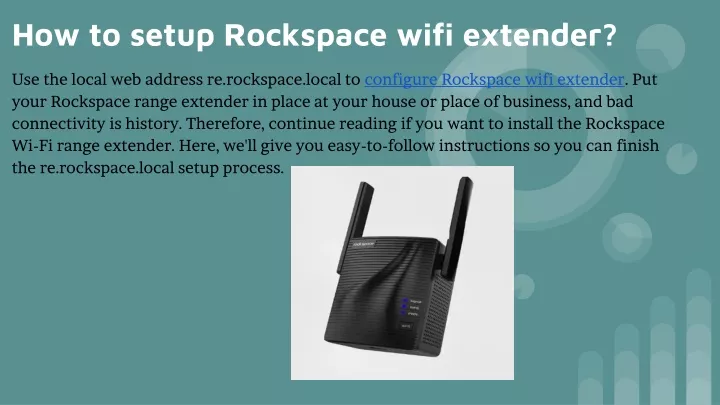 how to setup rockspace wifi extender