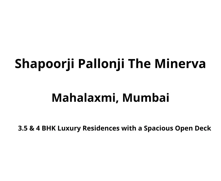 shapoorji pallonji the minerva