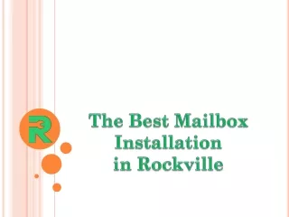 The Best Mailbox Installation in Rockville