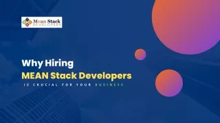 Why Hiring Mean Stack Developers is Crucial for Your Business