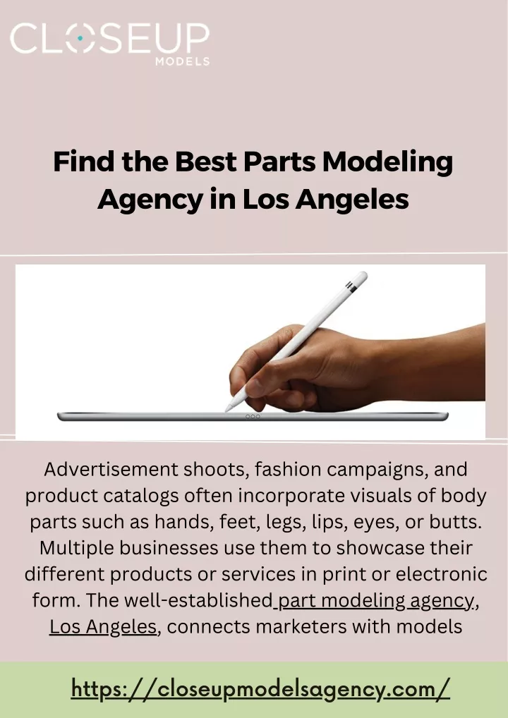 find the best parts modeling agency in los angeles