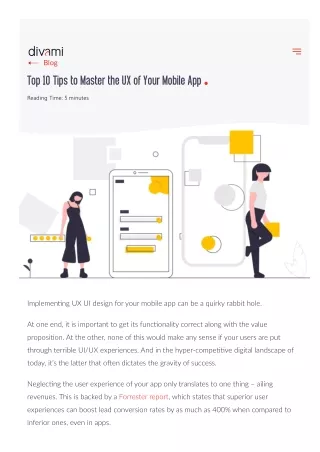Top 10 Tips to Master the UX of Your Mobile App