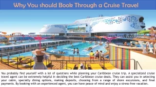 why you should book through a cruise travel agent