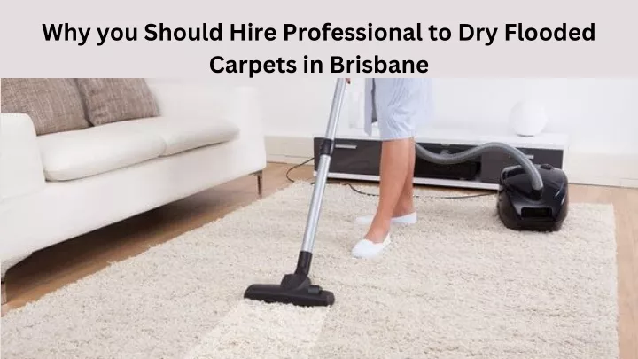 why you should hire professional to dry flooded