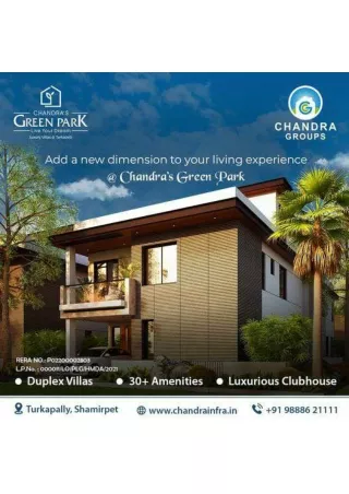 Best luxury villas in hyderabad
