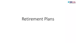 retirement plans