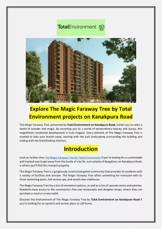 Explore The Magic Faraway Tree by Total Environment projects on Kanakpura Road
