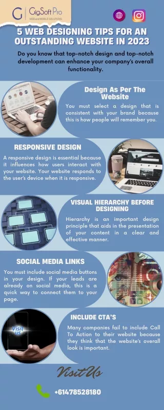 5 Web Designing Tips For An Outstanding Website In 2023