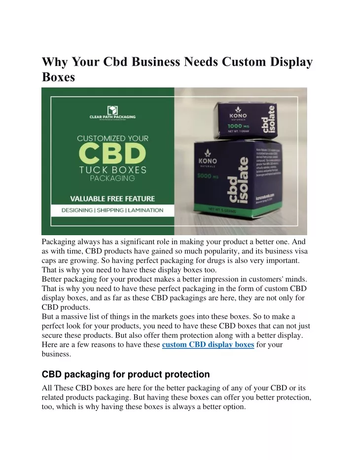 why your cbd business needs custom display boxes