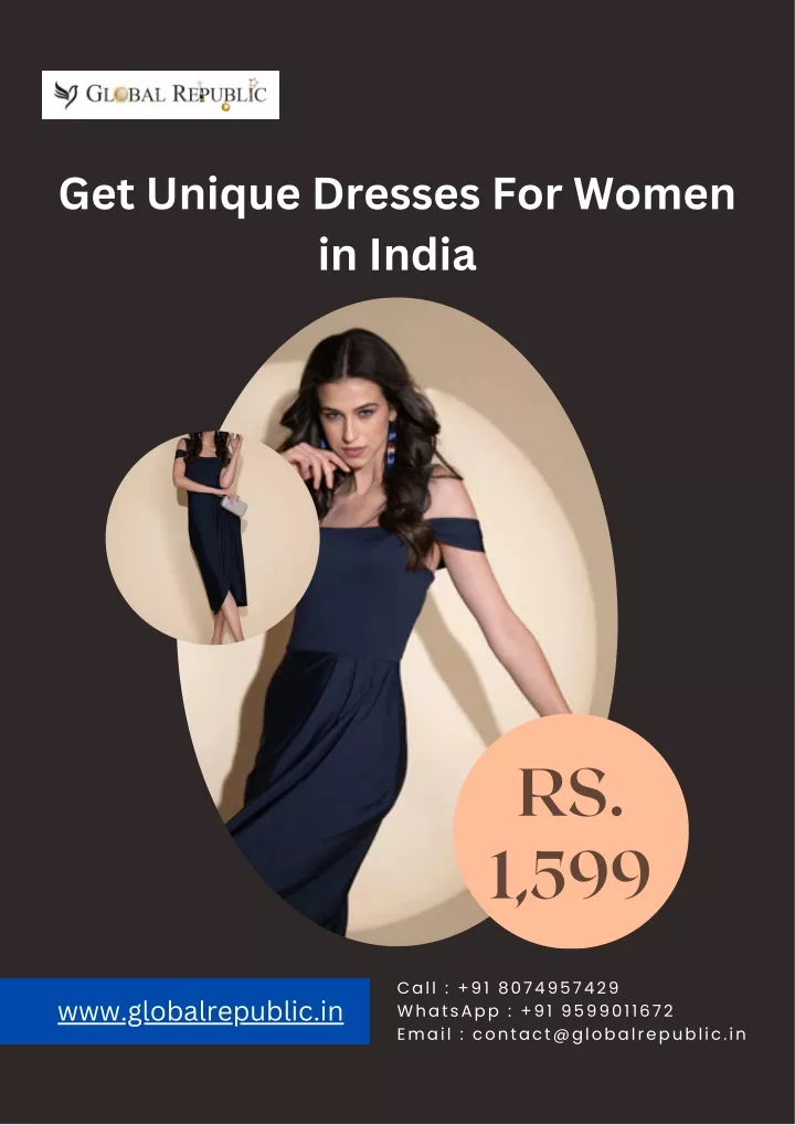 get unique dresses for women in india