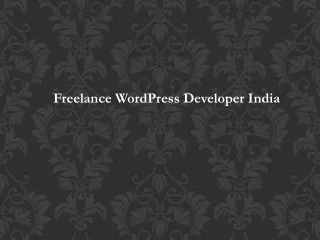 Freelance WordPress Developer India