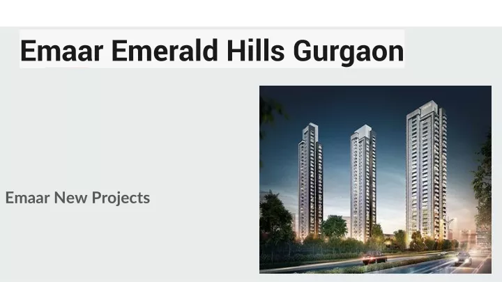 emaar emerald hills gurgaon